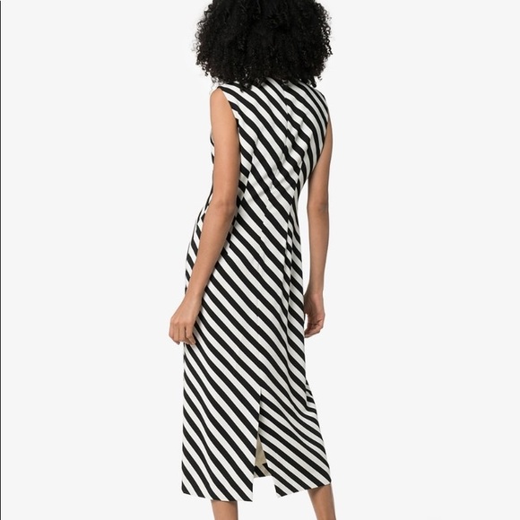 dries van noten dilavina diagonal striped dress - Picture 3 of 5